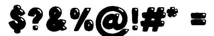 Toffee Soda Shine Font OTHER CHARS