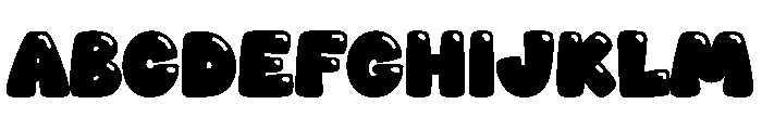Toffee Soda Shine Font UPPERCASE