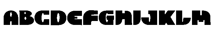 Toge Crush Regular Font UPPERCASE