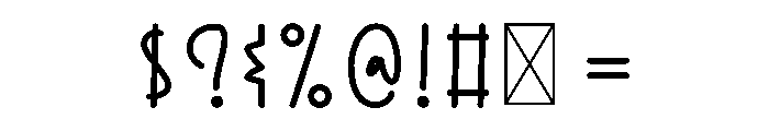 Together 4ever Font OTHER CHARS