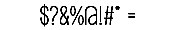 Together Creative Font OTHER CHARS