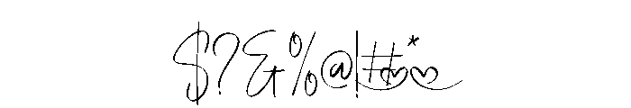 Together Forever Regular Font OTHER CHARS