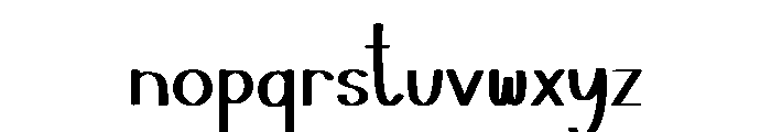Together Happiness Font LOWERCASE