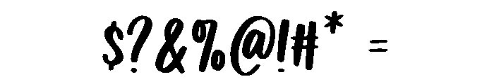 Together Paradise A Font OTHER CHARS