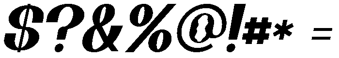 Tolah Italic Font OTHER CHARS