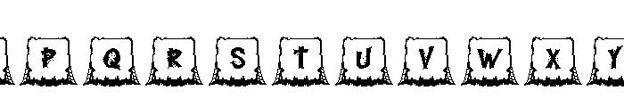 Tomb Head Monogram Font LOWERCASE