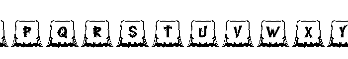 TombHeadMonogramRegular Font LOWERCASE