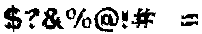 Tombscar Font OTHER CHARS