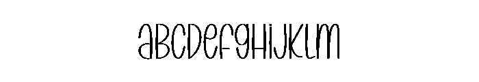 Tomorrow Honeymoon Font UPPERCASE