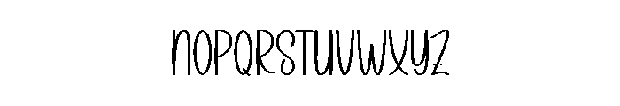 Tomorrow Honeymoon Font UPPERCASE