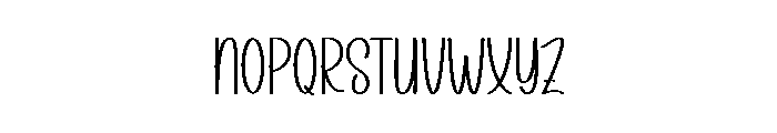 Tomorrow Honeymoon Font LOWERCASE