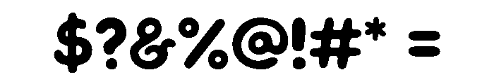 Tomupi Bold Font OTHER CHARS