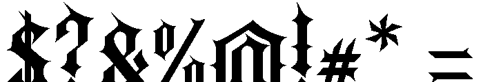 Tonduk Font OTHER CHARS
