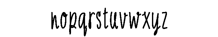Tongmon Font LOWERCASE
