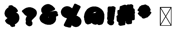 Toon Spring CF Font OTHER CHARS