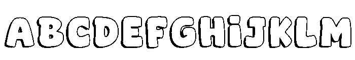 Toon Vibes Regular Font UPPERCASE