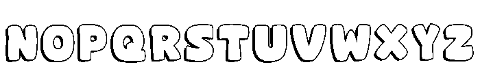 Toon Vibes Regular Font LOWERCASE