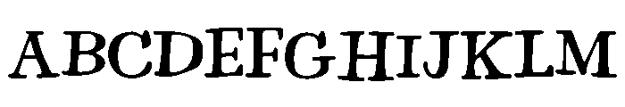 Torenia Font UPPERCASE