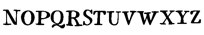 Torenia Font UPPERCASE