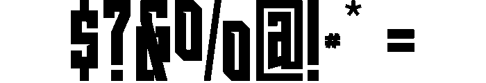 Tormek Font OTHER CHARS