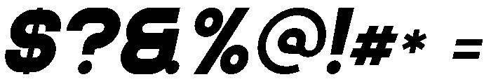Toroto Italic Font OTHER CHARS