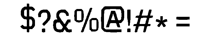 Touchdown Regular Font OTHER CHARS