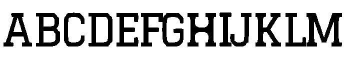 Touchdown Regular Font UPPERCASE
