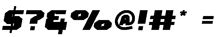 ToughRival Font OTHER CHARS