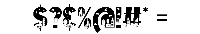 Town Busy Font OTHER CHARS