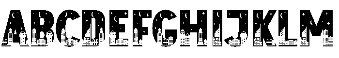 Town Busy Font UPPERCASE