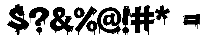 Toxic Riot Drip Font OTHER CHARS