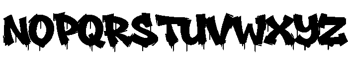 Toxic Riot Drip Font UPPERCASE