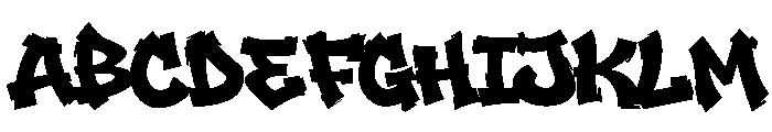 Toxic Riot Font UPPERCASE