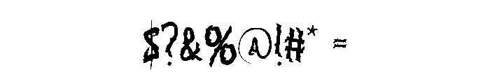 ToxicCrop Font OTHER CHARS
