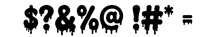 ToxicDrip Font OTHER CHARS