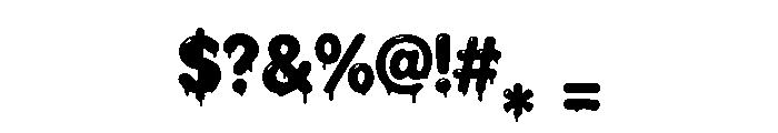 ToxicDroop Regular Font OTHER CHARS