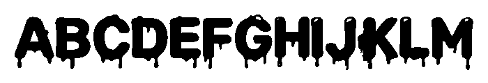 ToxicDroop Regular Font UPPERCASE