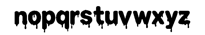 ToxicDroop Regular Font LOWERCASE