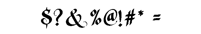Toxivane Font OTHER CHARS
