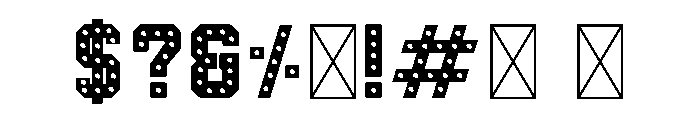 ToyBrick-Solid Font OTHER CHARS