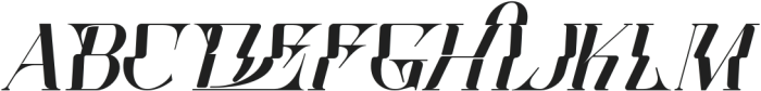TOKENS ACROSS ITALIC otf (400) Font UPPERCASE