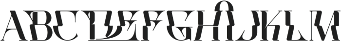 TOKENS ACROSS REGULAR otf (400) Font UPPERCASE