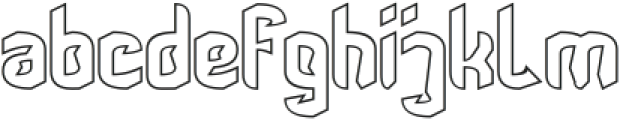 TOY SOLDIER-Hollow otf (400) Font LOWERCASE