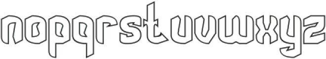 TOY SOLDIER-Hollow otf (400) Font LOWERCASE