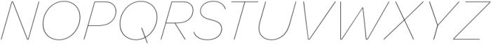 Toboggan Thin Italic otf (100) Font UPPERCASE