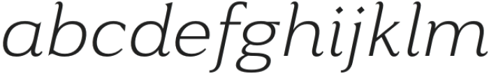 Toffee Book Italic otf (400) Font LOWERCASE