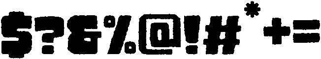 Toffee Regular otf (400) Font OTHER CHARS