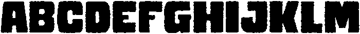 Toffee Regular otf (400) Font UPPERCASE