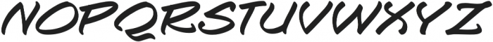 Togashi Expanded Italic otf (400) Font UPPERCASE