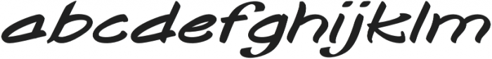 Togashi Expanded Italic otf (400) Font LOWERCASE